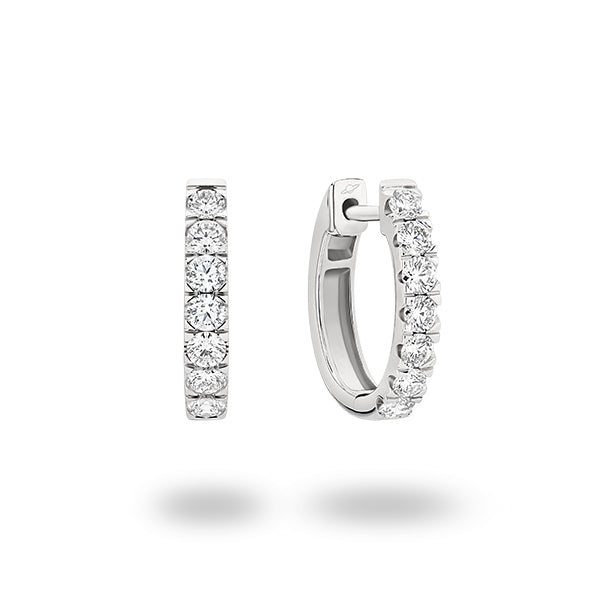 Diamond Huggie Earrings