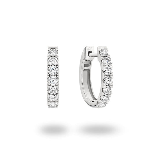 Diamond Huggie Earrings