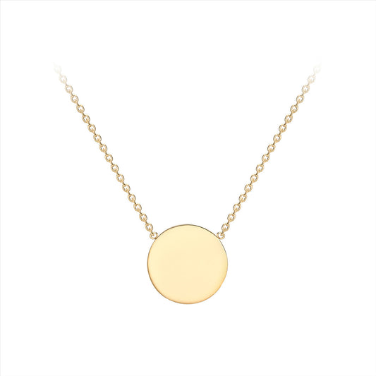 Petite Gold Disc Necklace