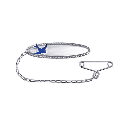 Blue bird baby brooch sterling silver | By Angeline Australia