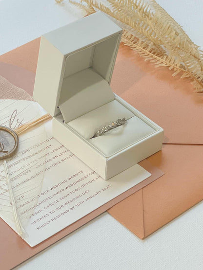 Engagement White Ring Box