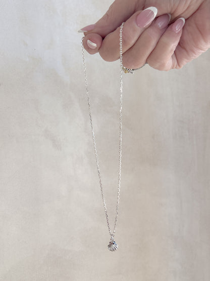 Petite Shell Necklace Silver