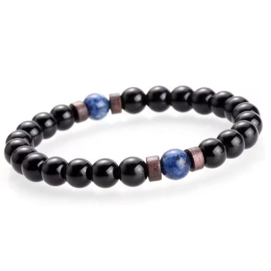 Natural Lapis Bead Tibetan Buddha Bracelets Chakra Lava Stone Diffuser Bracelet for Men Women