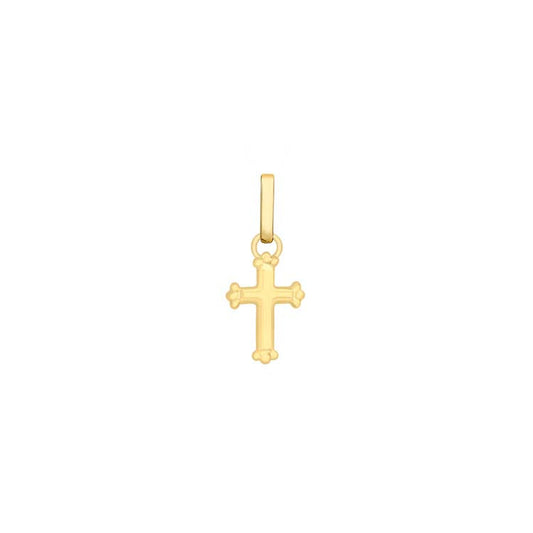 9K Yellow Gold 8x18mm Cross Pendant