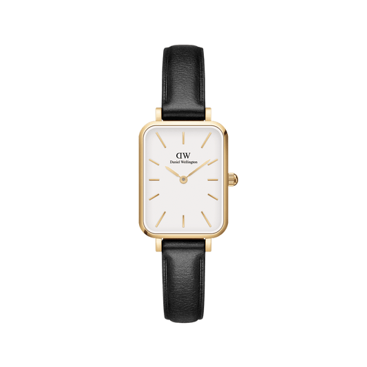 Daniel Wellington Quadro 20X26 Pressed Sheffield Gold & White Watch