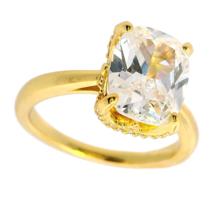 SYDNEY SOIRÉE ELAINE CUSHION CUT RING GOLD