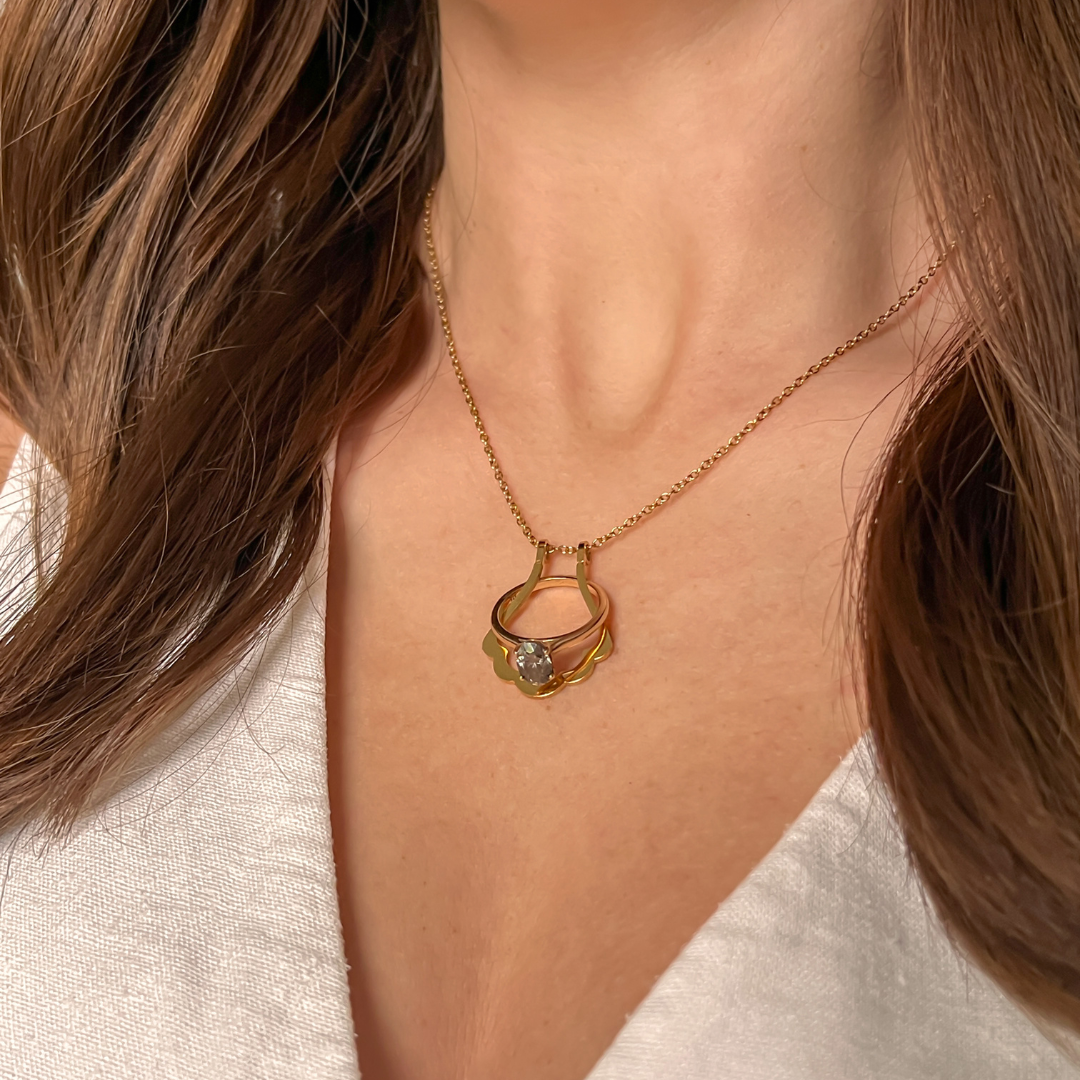 Ring Keeper Necklace Stainless Steel