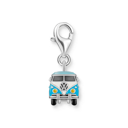 THOMAS SABO Blue Hippie Bus Charm Pendant