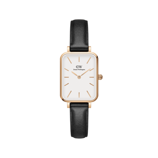 Daniel Wellington Quadro 20X26 Pressed Sheffield Rose Gold & White Watch