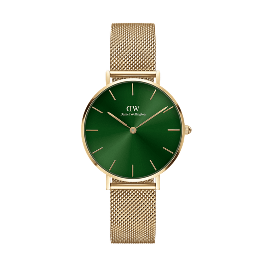 Daniel Wellington Petite Emerald 28 Gold & Green Watch