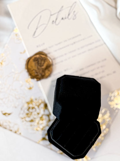 Wedding Triple Ring Box