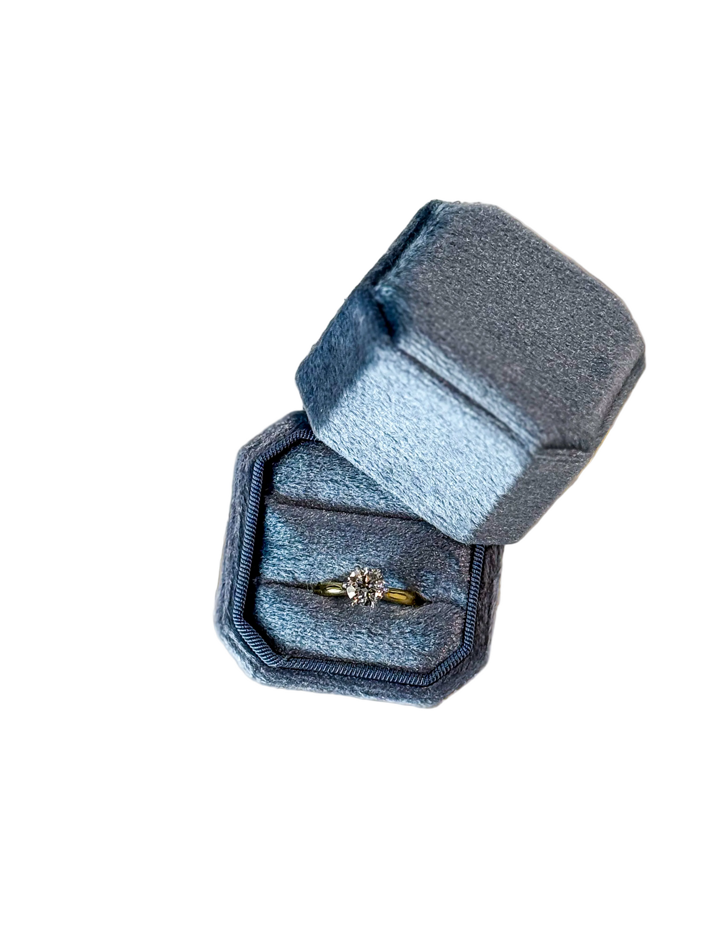 Velvet Wedding Double Ring Box