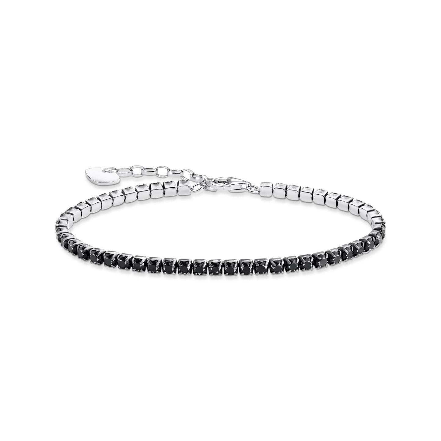 THOMAS SABO Tennis bracelet round-cut with black zirconia