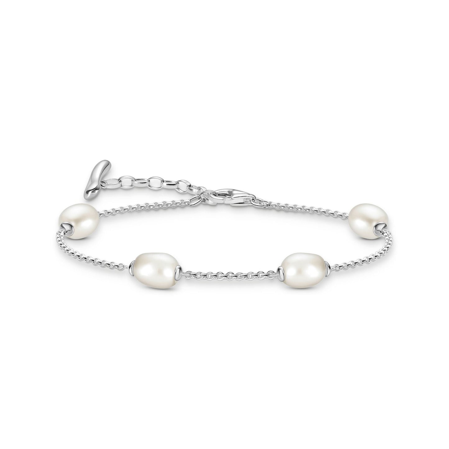 THOMAS SABO Bracelet with Freshwater Pearls in Silver