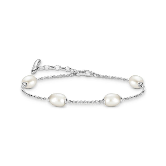 THOMAS SABO Bracelet with Freshwater Pearls in Silver
