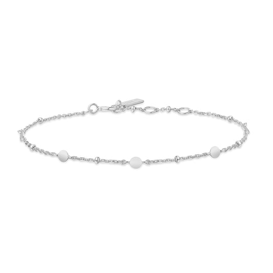 Ania Haie Silver Disc Station Bracelet