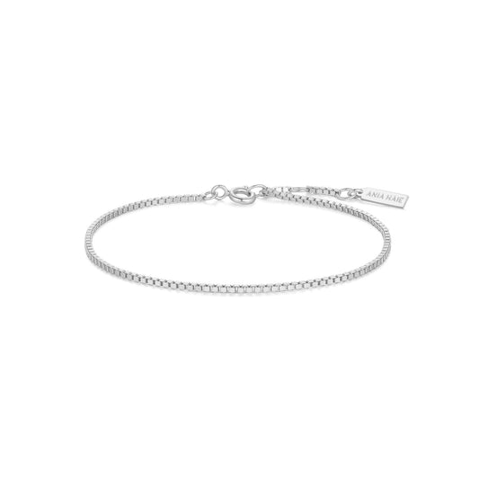 Ania Haie Silver Box Chain Bracelet