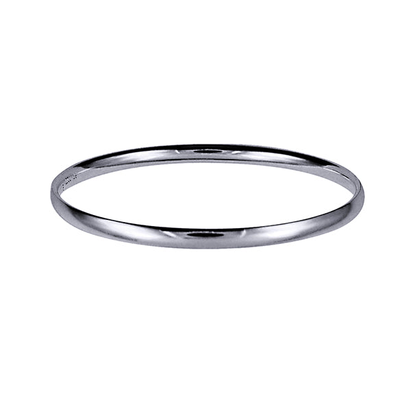 925 Sterling Silver Plain Solid Comfort Fit Bangle