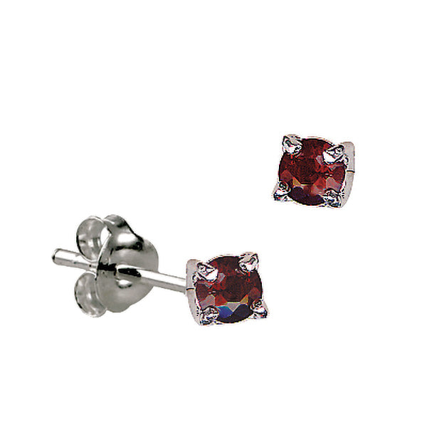 925 Sterling Silver Birthstone Stud Earrings