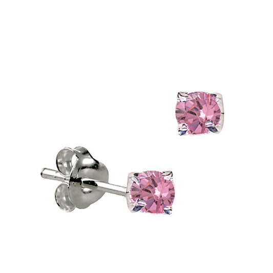 925 Sterling Silver Birthstone Stud Earrings