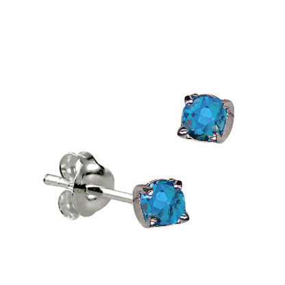 925 Sterling Silver Birthstone Stud Earrings