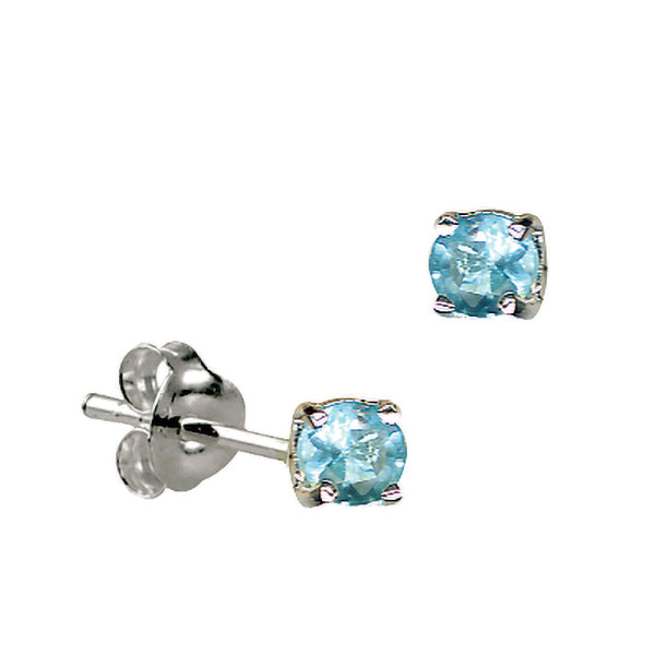 925 Sterling Silver Birthstone Stud Earrings