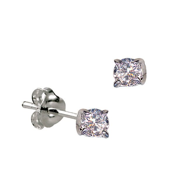 925 Sterling Silver Birthstone Stud Earrings