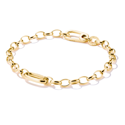 THOMAS SABO Charm bracelet with Connect link Gold