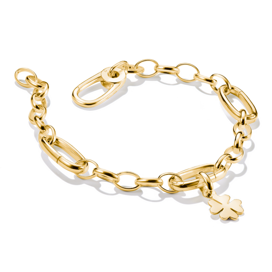 THOMAS SABO Charm bracelet with three Connect links Gold