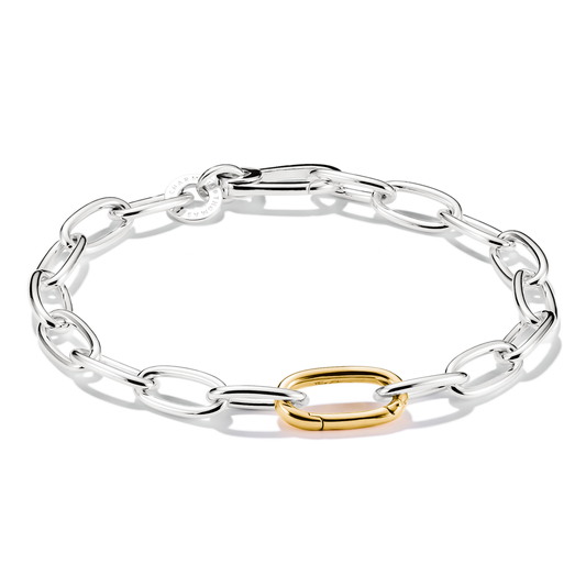 THOMAS SABO Charm bracelet bicolour with Connect link