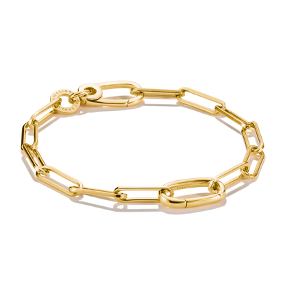 THOMAS SABO Connect Charm bracelet Paperclip Gold