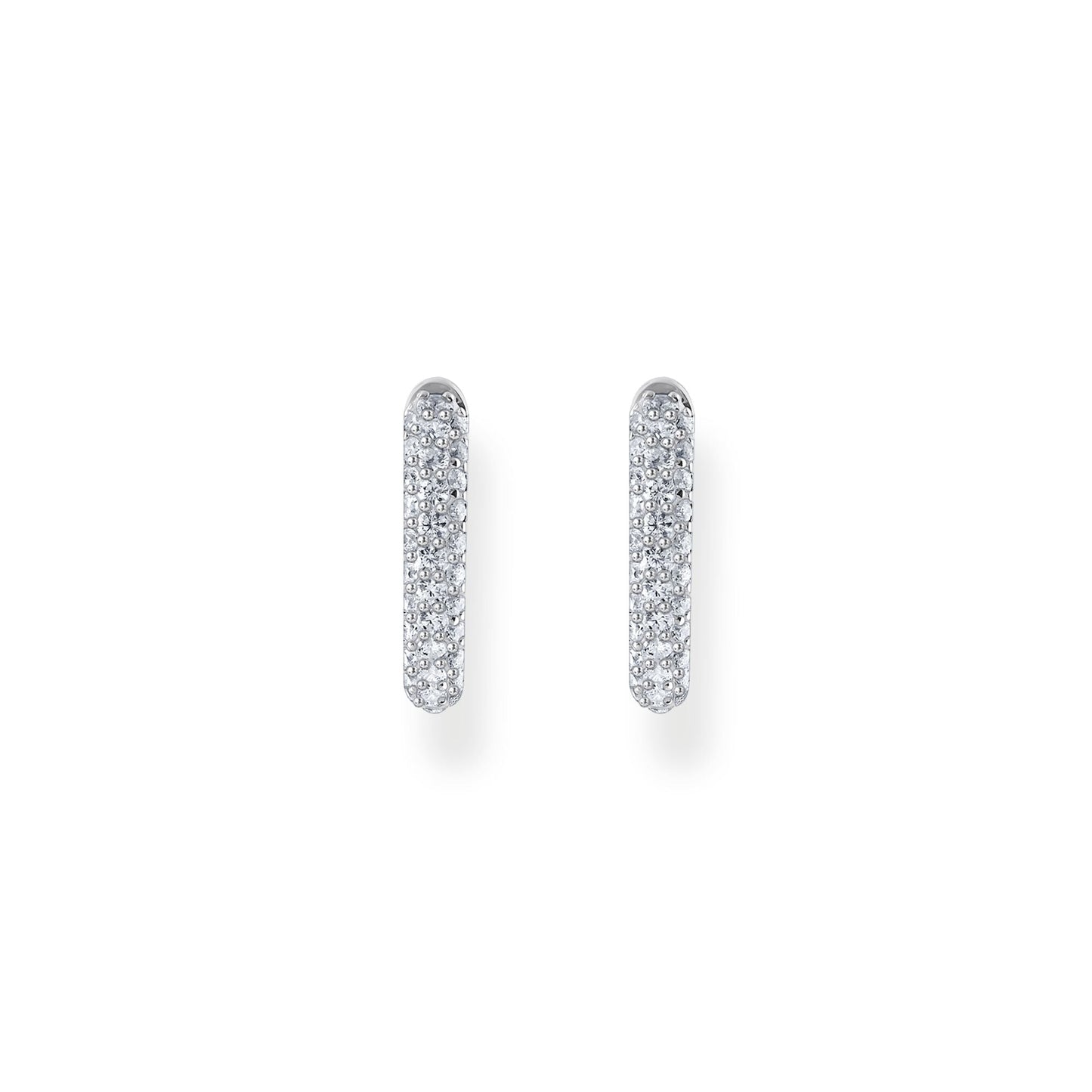 THOMAS SABO Hoop earrings with white zirconia pavÃÂ©