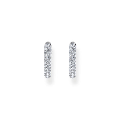THOMAS SABO Hoop earrings with white zirconia pavÃÂ©