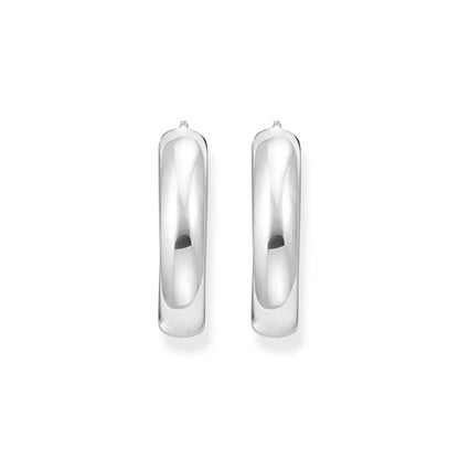 THOMAS SABO Large chunky hoop earrings silver
