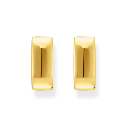 THOMAS SABO Gold Hoop earrings in angular shape Medium