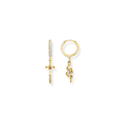 THOMAS SABO Romance Hoop earrings Snake & Cross