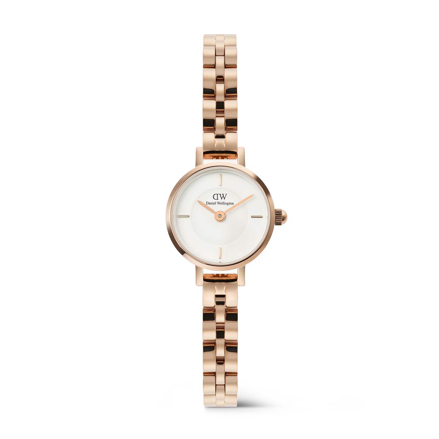 Daniel Wellington Petite Mini Arch 3-link White Rose Gold