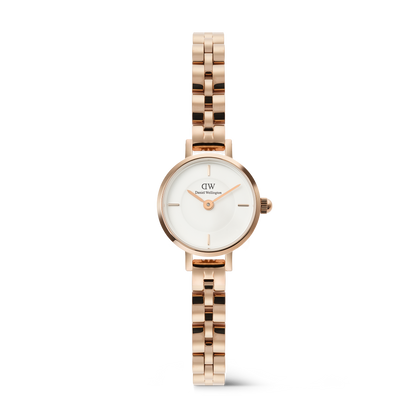 Daniel Wellington Petite Mini Arch 3-link White Rose Gold