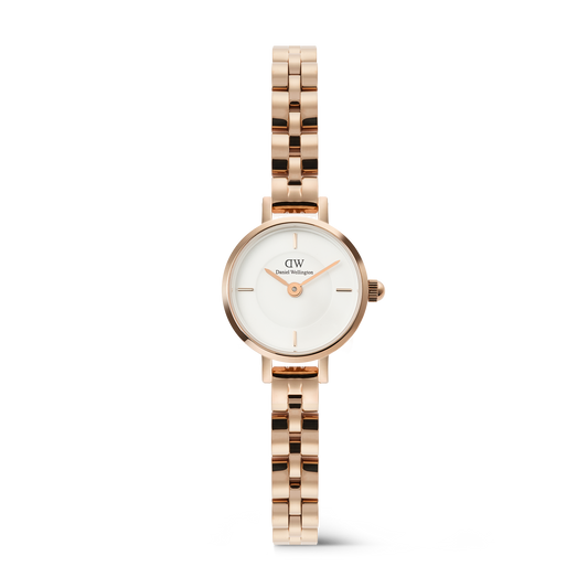 Daniel Wellington Petite Mini Arch 3-link White Rose Gold