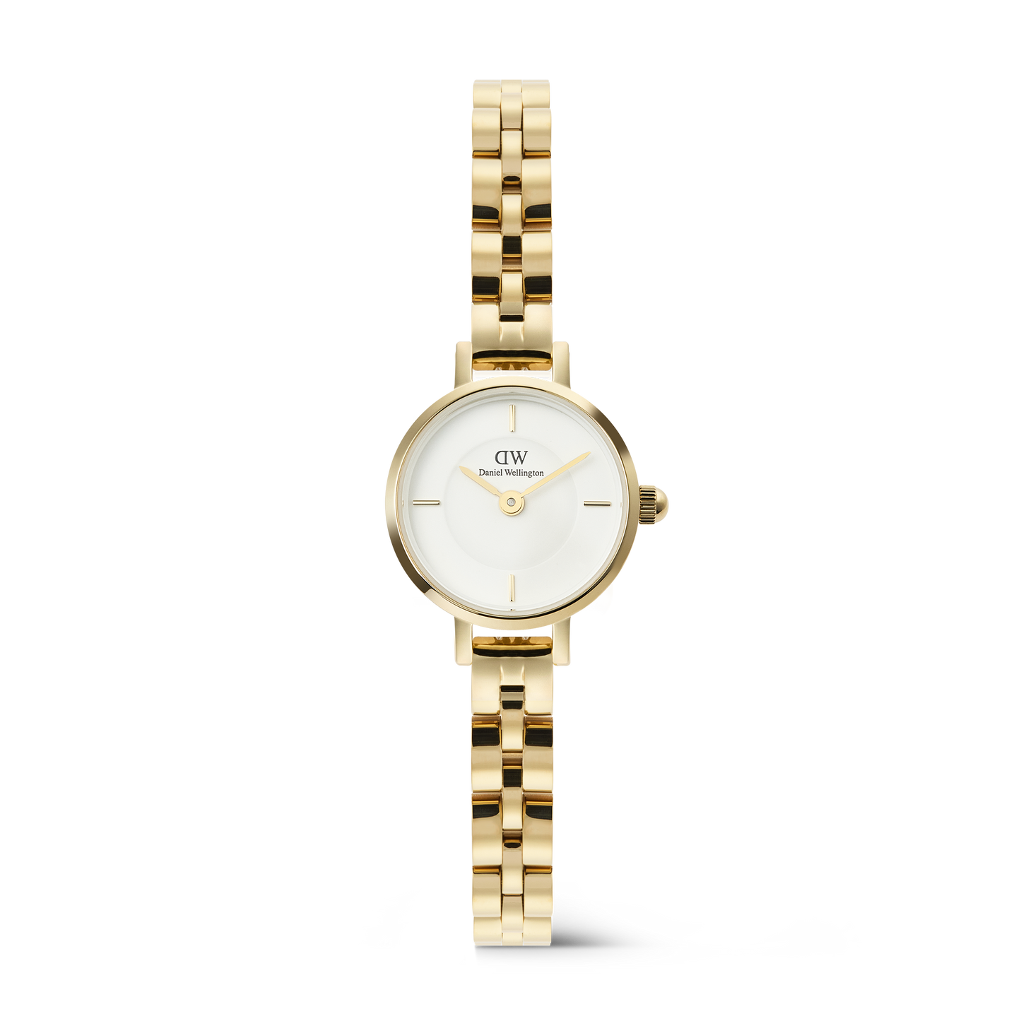 Daniel Wellington Petite Mini Arch 3-link White Gold