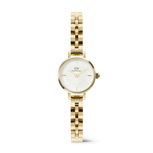 Daniel Wellington Petite Mini Arch 3-link White Gold