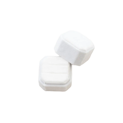 Double Velvet Wedding Ring Box