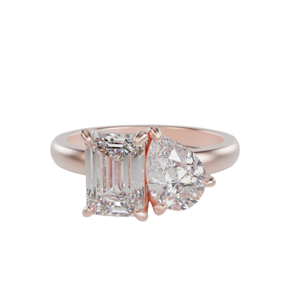 Toi et Moi Lab Grown Diamond Ring
