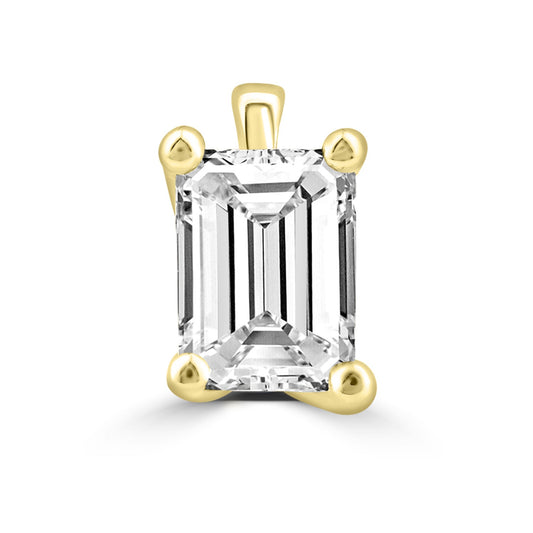 Emerald cut diamond pendant  | By Angeline Australia | Lab Grown 