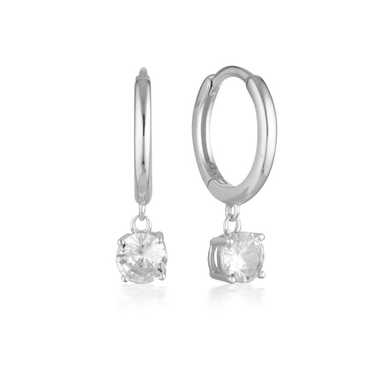 BRIA HOOP EARRING SILVER