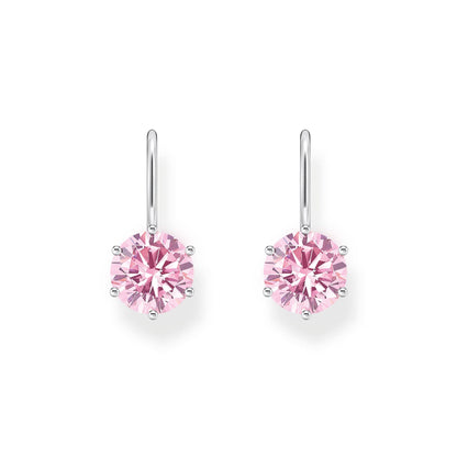 THOMAS SABO Earrings with pink zirconia