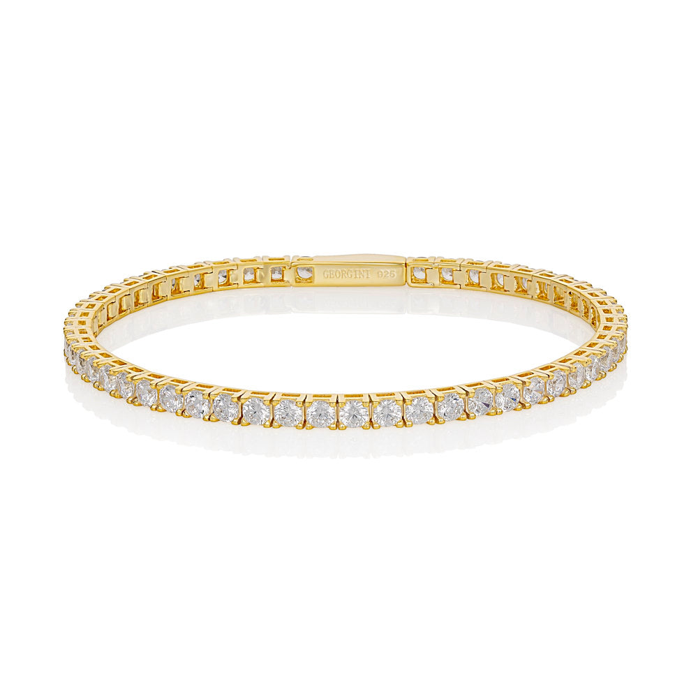 SELENA 3MM TENNIS BRACELET 18CM GOLD