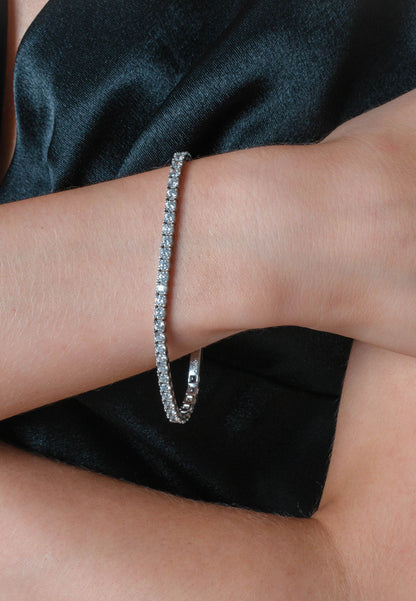 SELENA 3MM TENNIS BRACELET SMALL 16.5CM SILVER