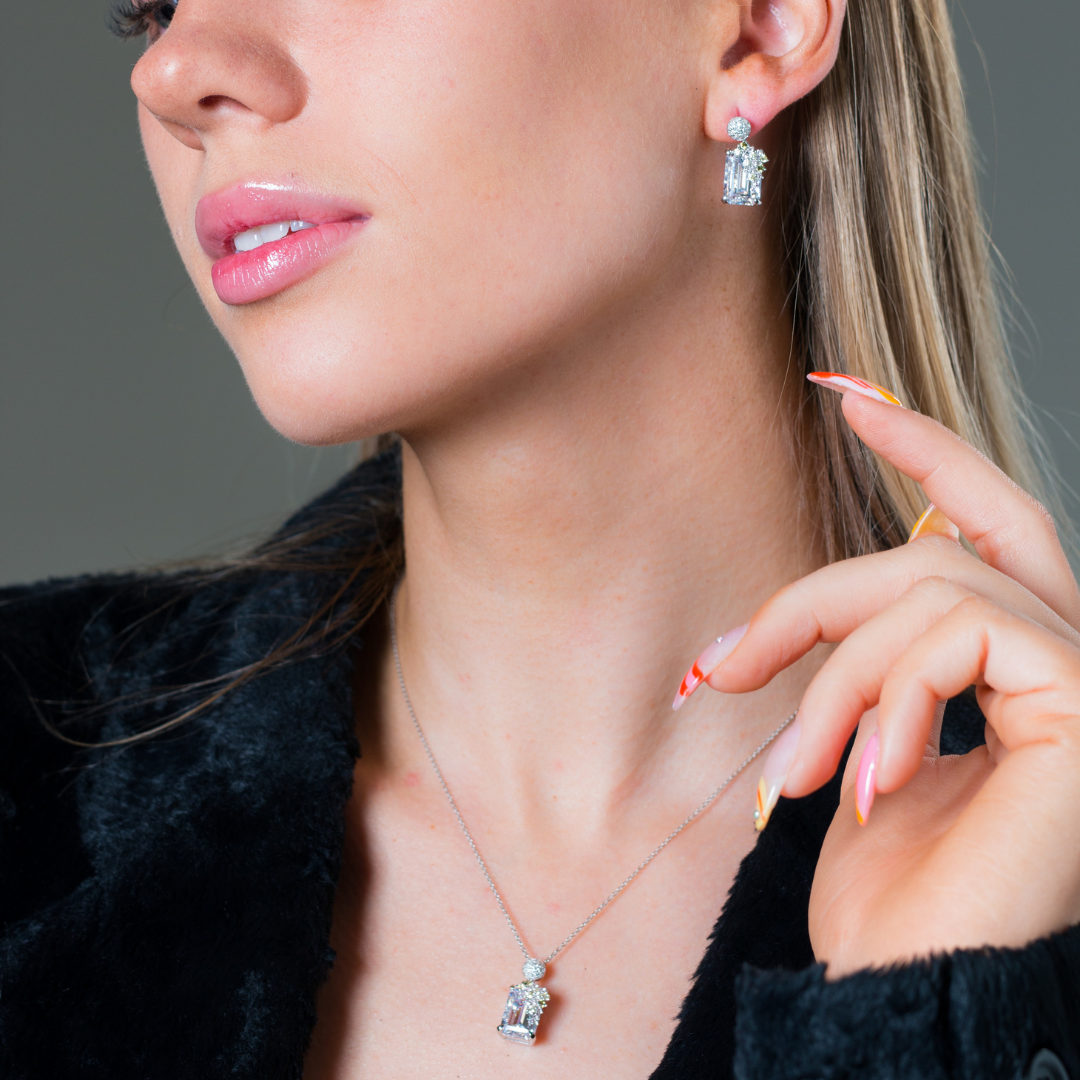 SUMMER SORBET BUBBLEGUM BLOSSOM MULTI COLOURED EARRINGS SILVER