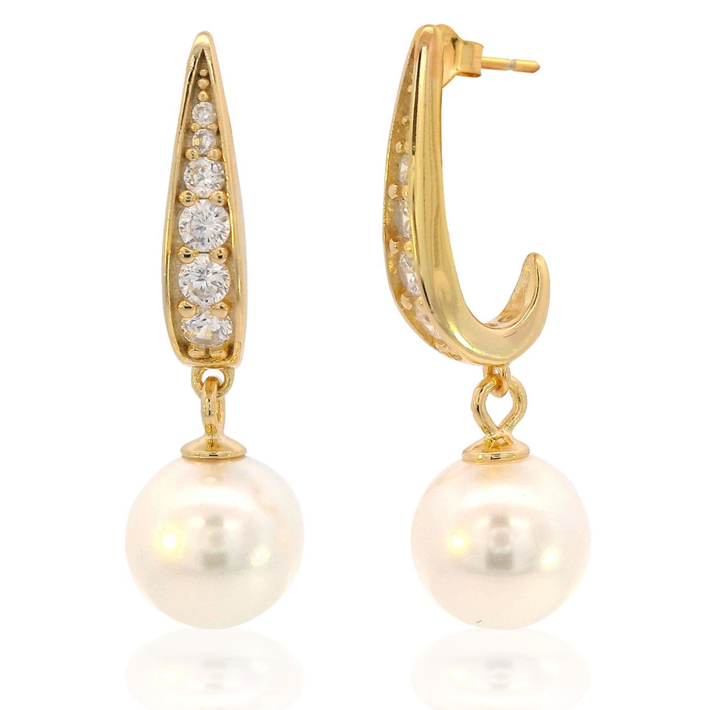 ADAGIO SERENE SHINE PEARL EARRINGS GOLD